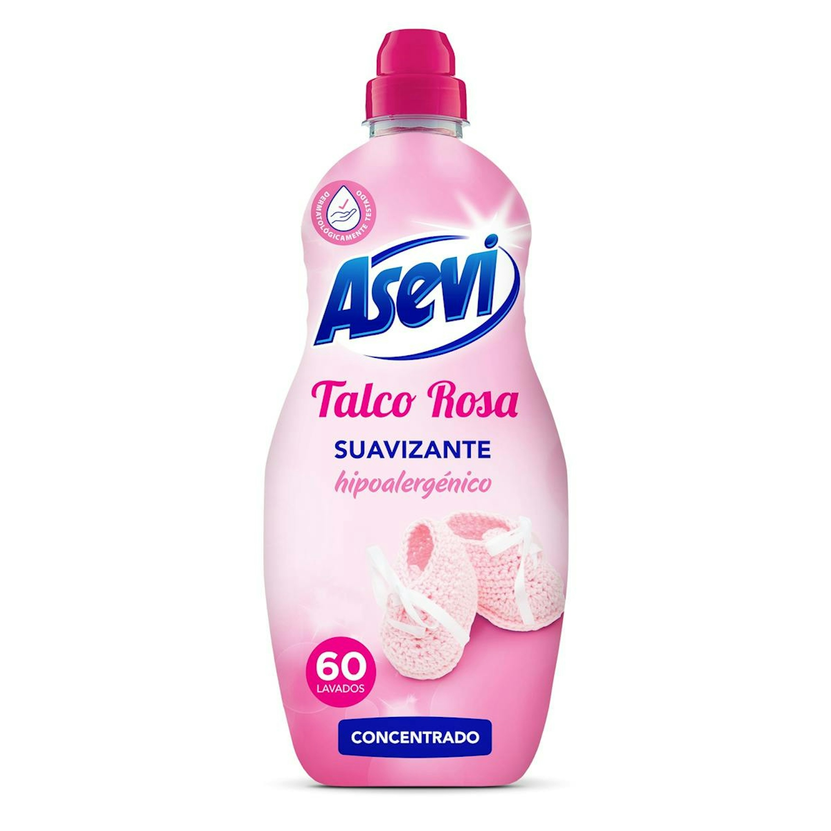 Suavizante Concentrado Talco Rosa Asevi 60 Lv 0