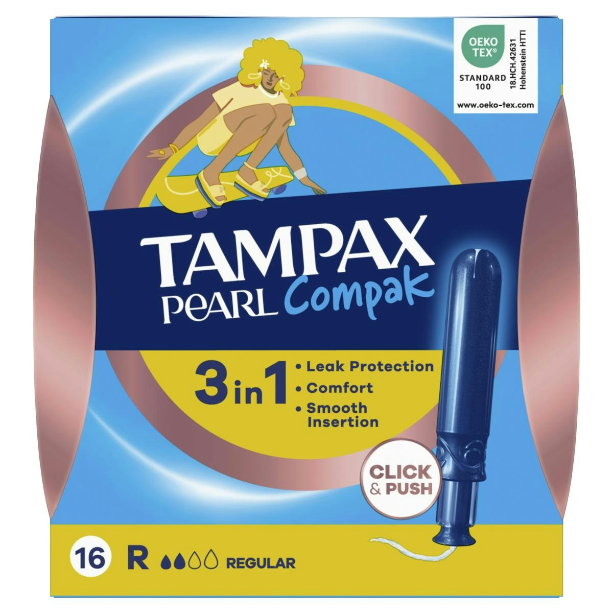 Tampones Pearl Compak Regular Tampax 16 Uds Tampones Pearl Compak Regular Tampax 16 Uds 0