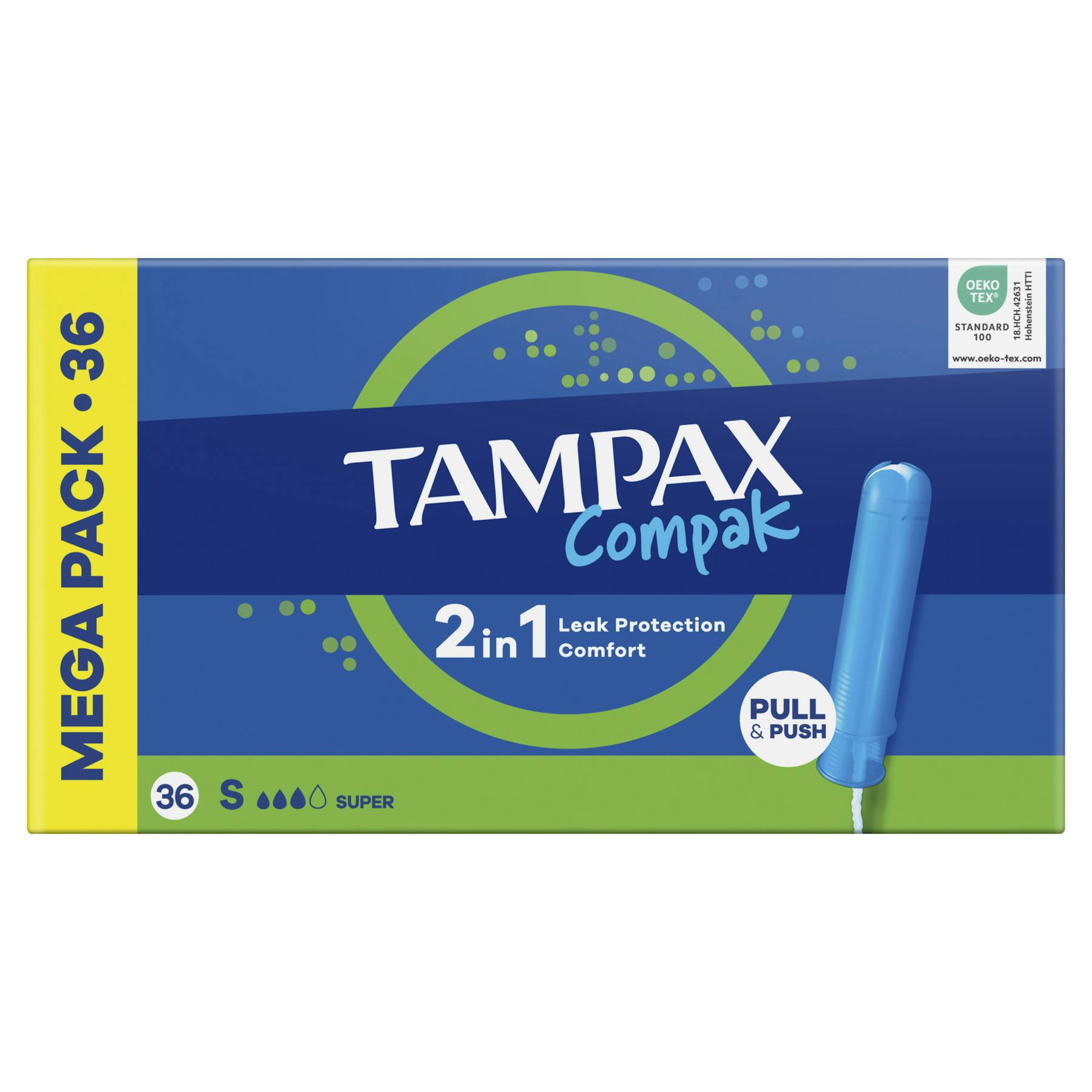 Imagen de Tampones Con Aplicador Compak Super Tampax 36 Uds