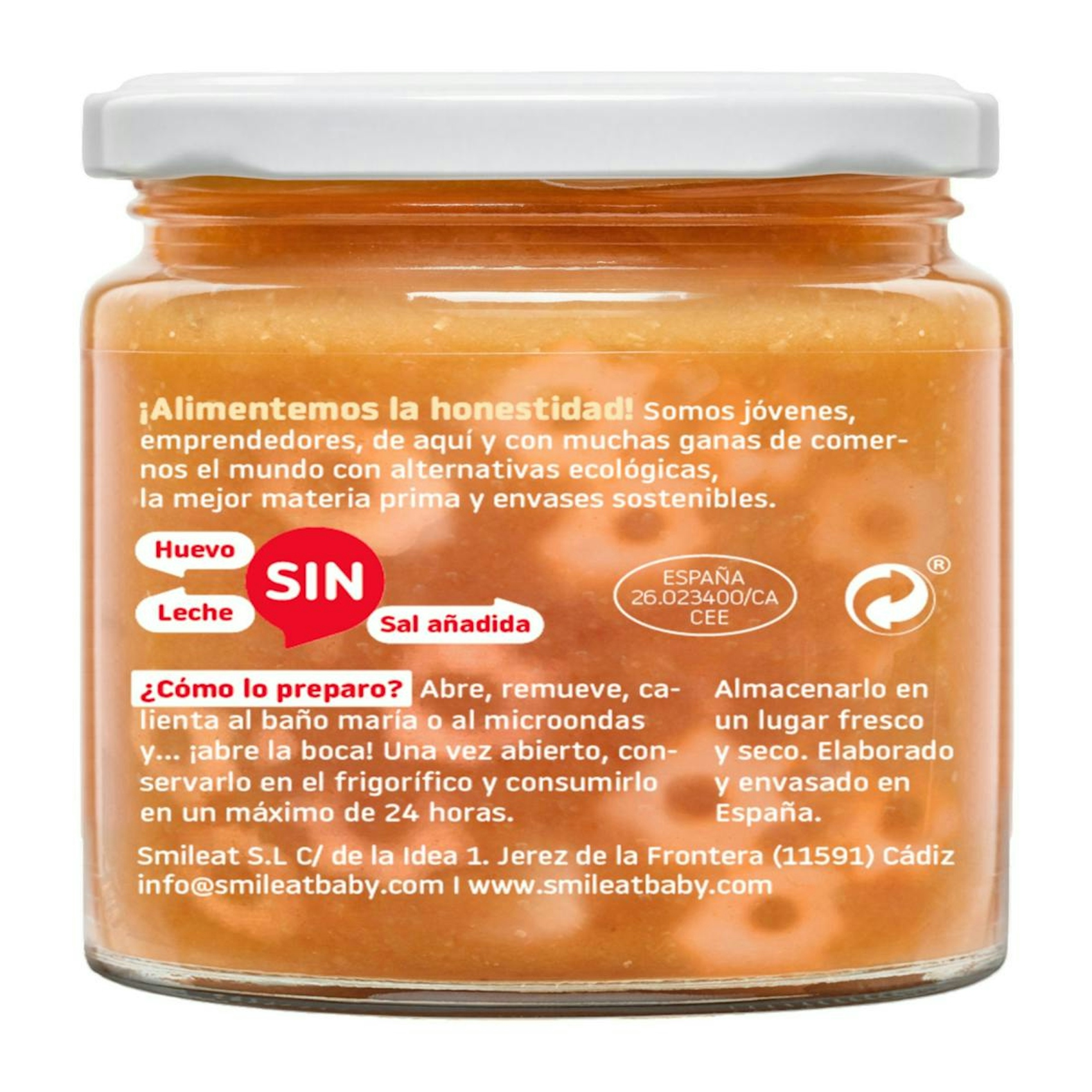 Tarrito Cachitos Estrellitas Con Tomate Smileat 230 G
