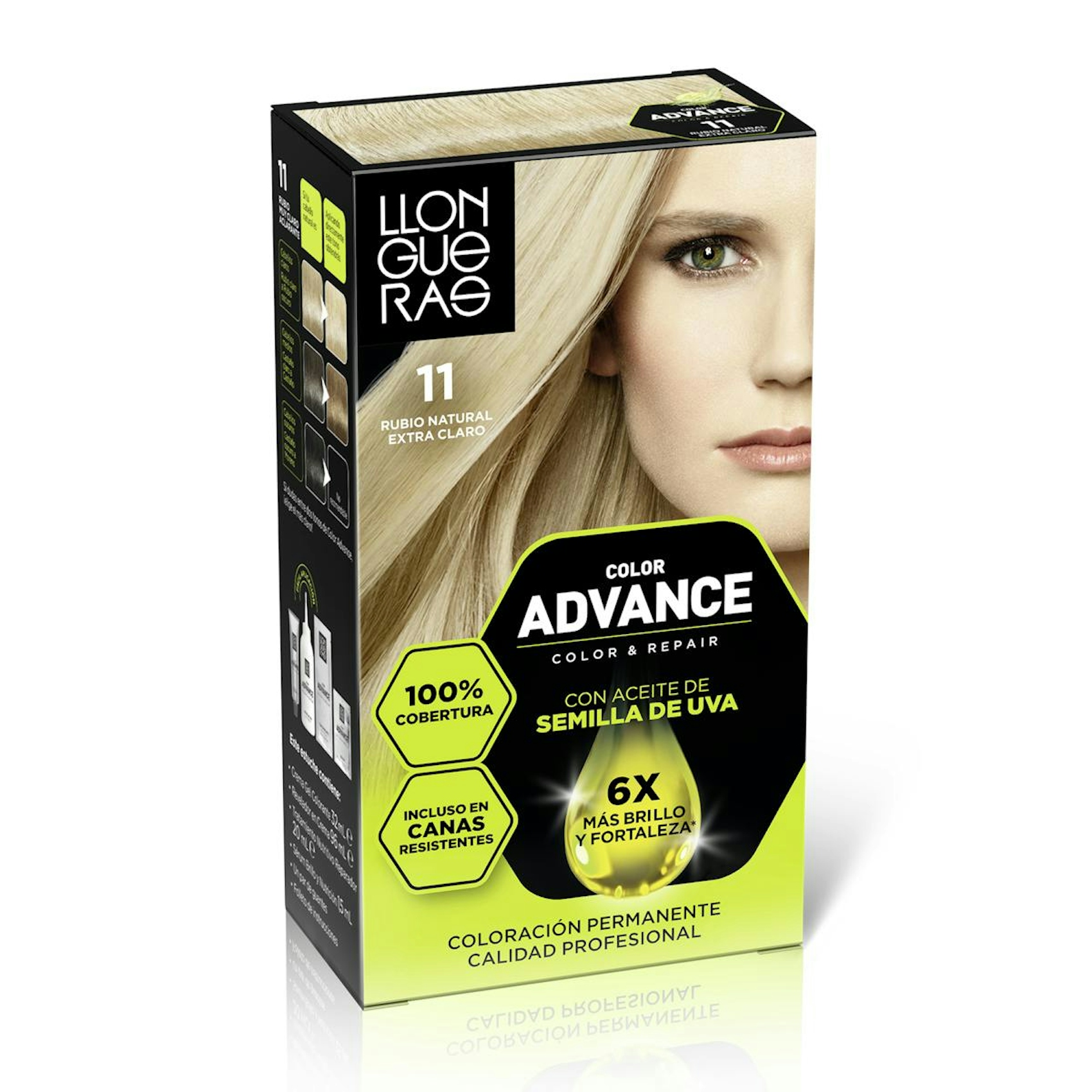 Tinte Permanente Color Advance Llongueras Tonos Rubios 0
