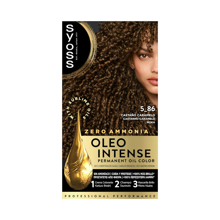 Tinte Permanente Sin Amoníaco Oleo Intense Syoss Tonos Castaños