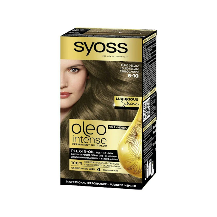 Tinte Permanente Sin Amoníaco Oleo Intense Syoss Tonos Rubios