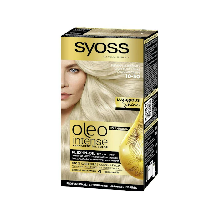 Tinte Permanente Sin Amoníaco Oleo Intense Syoss Tonos Rubios