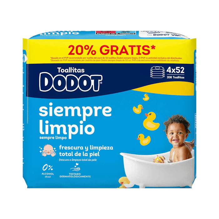 Toallitas Húmedas Dodot 208 Uds