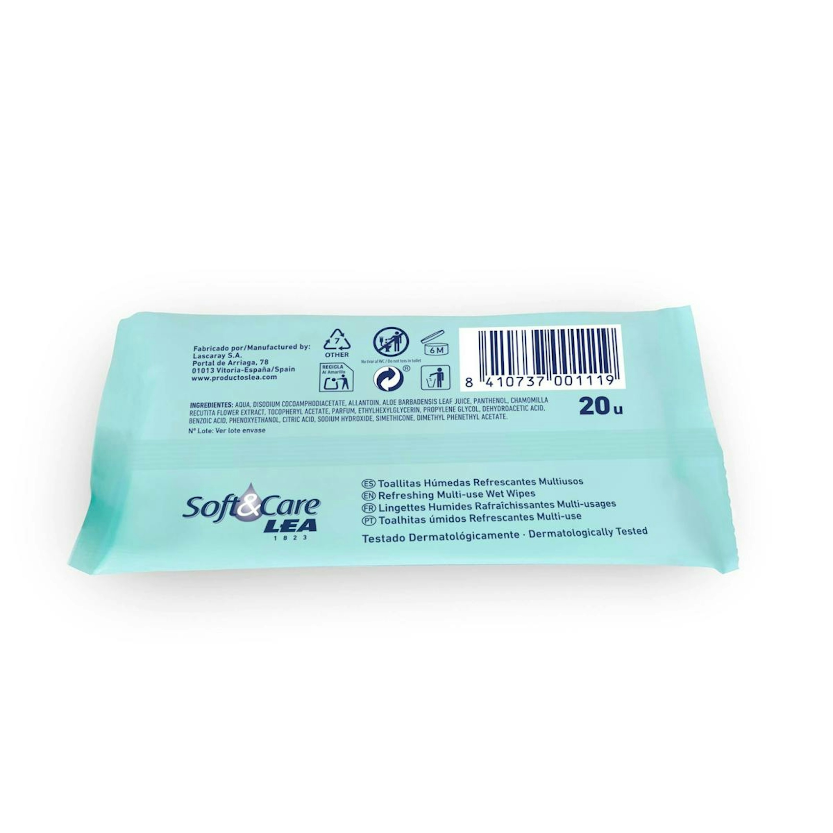 Toallitas Refrescantes Multiusos Lea 20 Uds