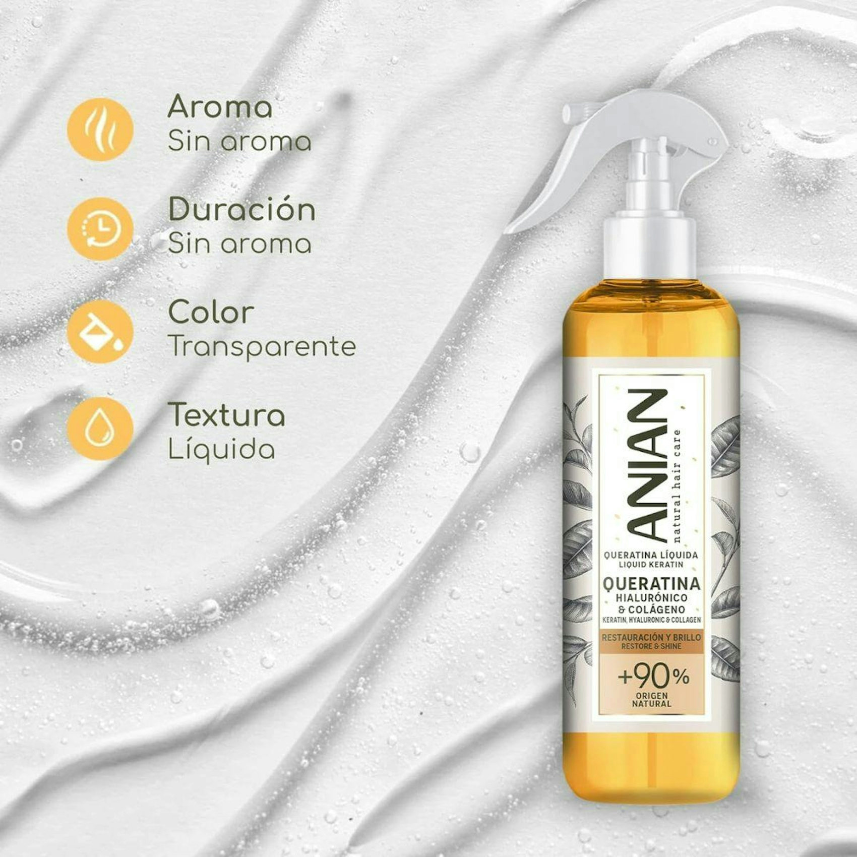 Tratamiento Capilar Queratina Líquida Anian 200Ml