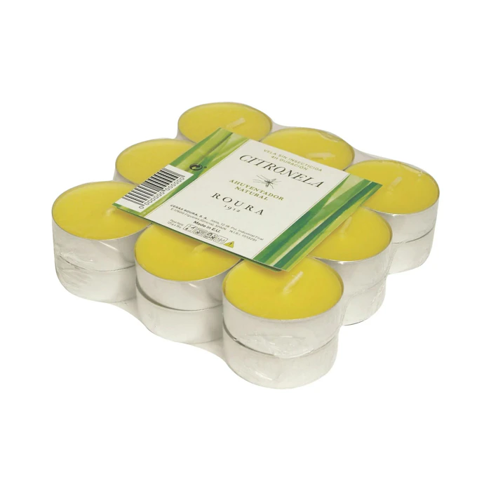 Velas Citronela Antimosquitos Roura 18 Uds