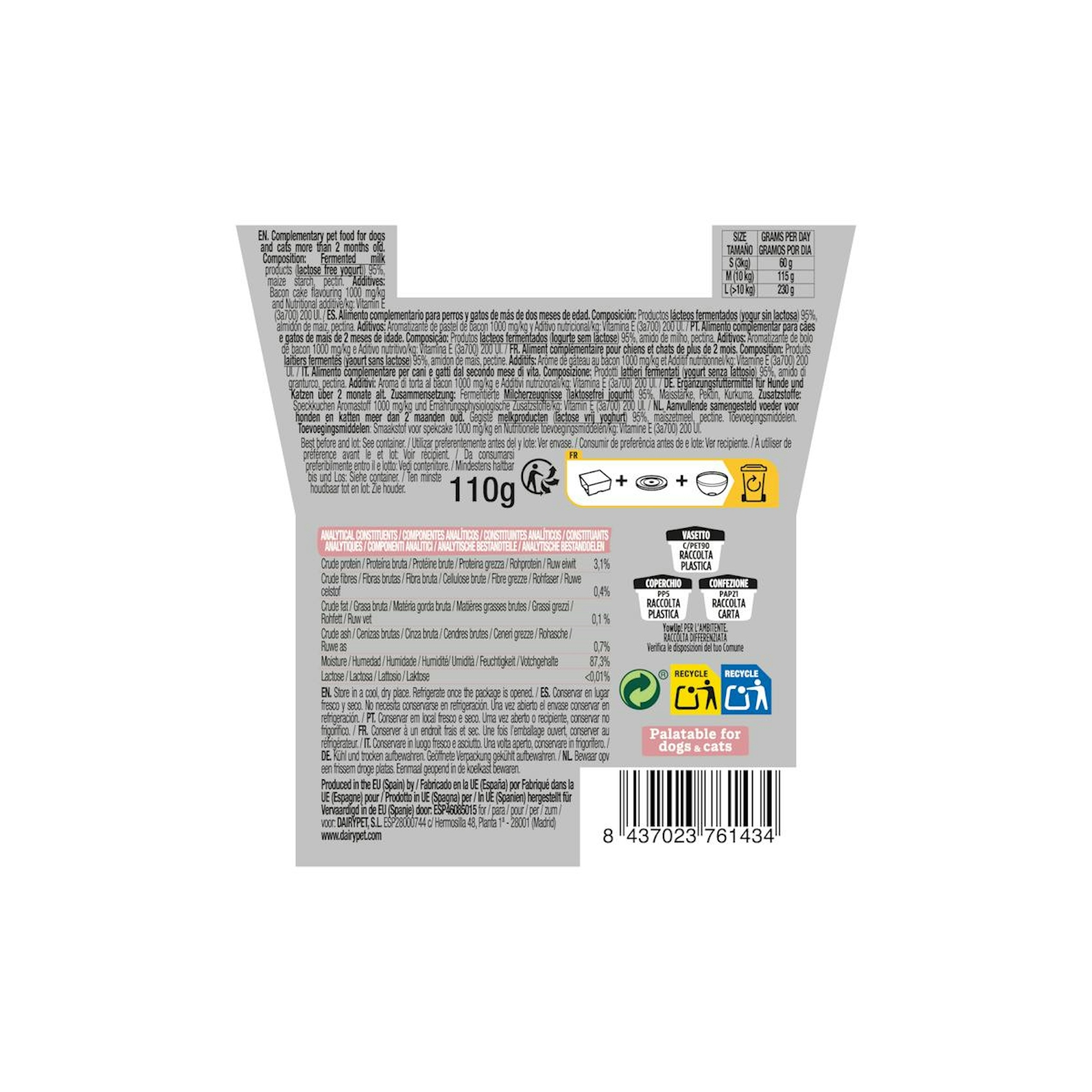 Yogur Helado Perros Bacon Yow Up 110 G