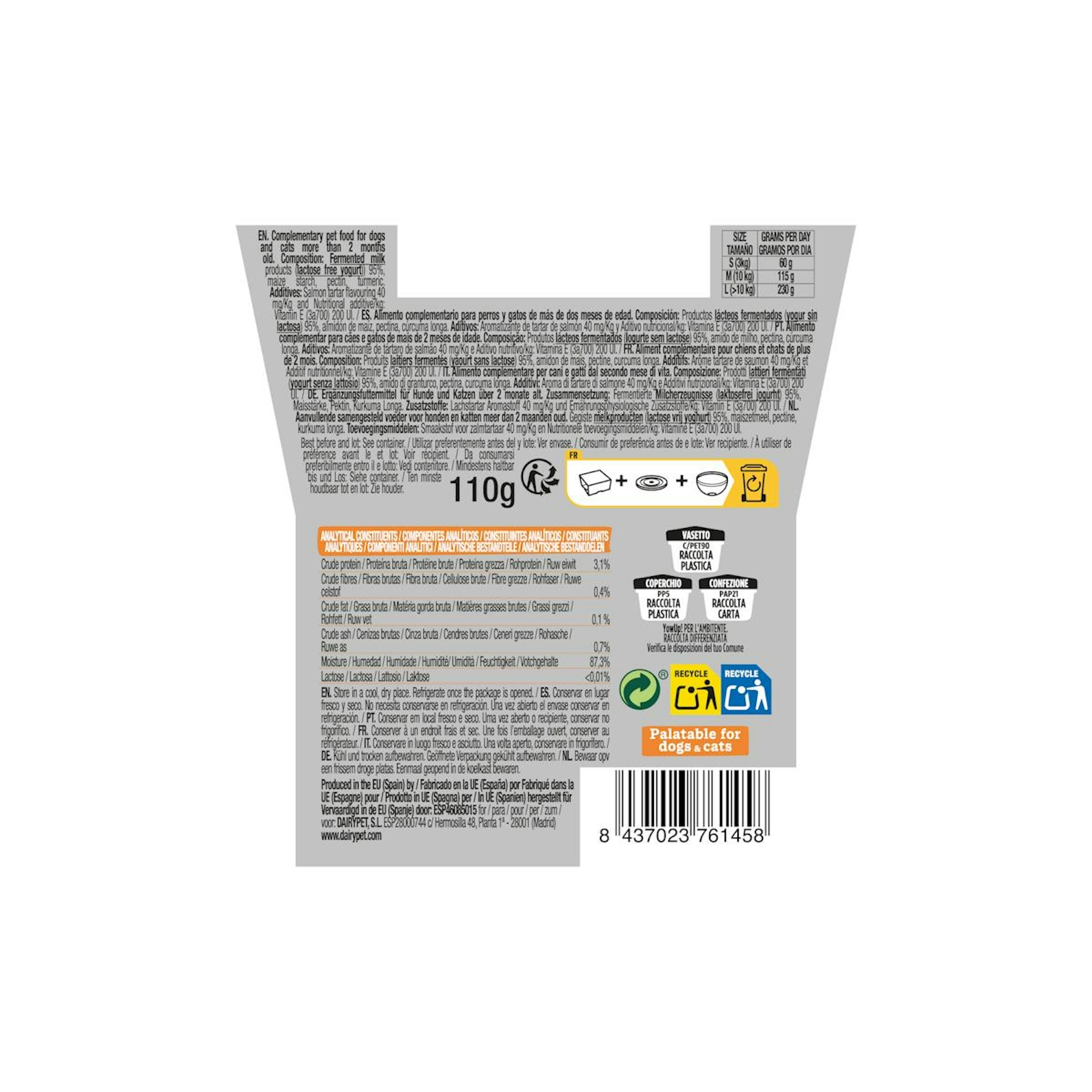 Yogur Helado Perros Salmón Yow Up 110 G