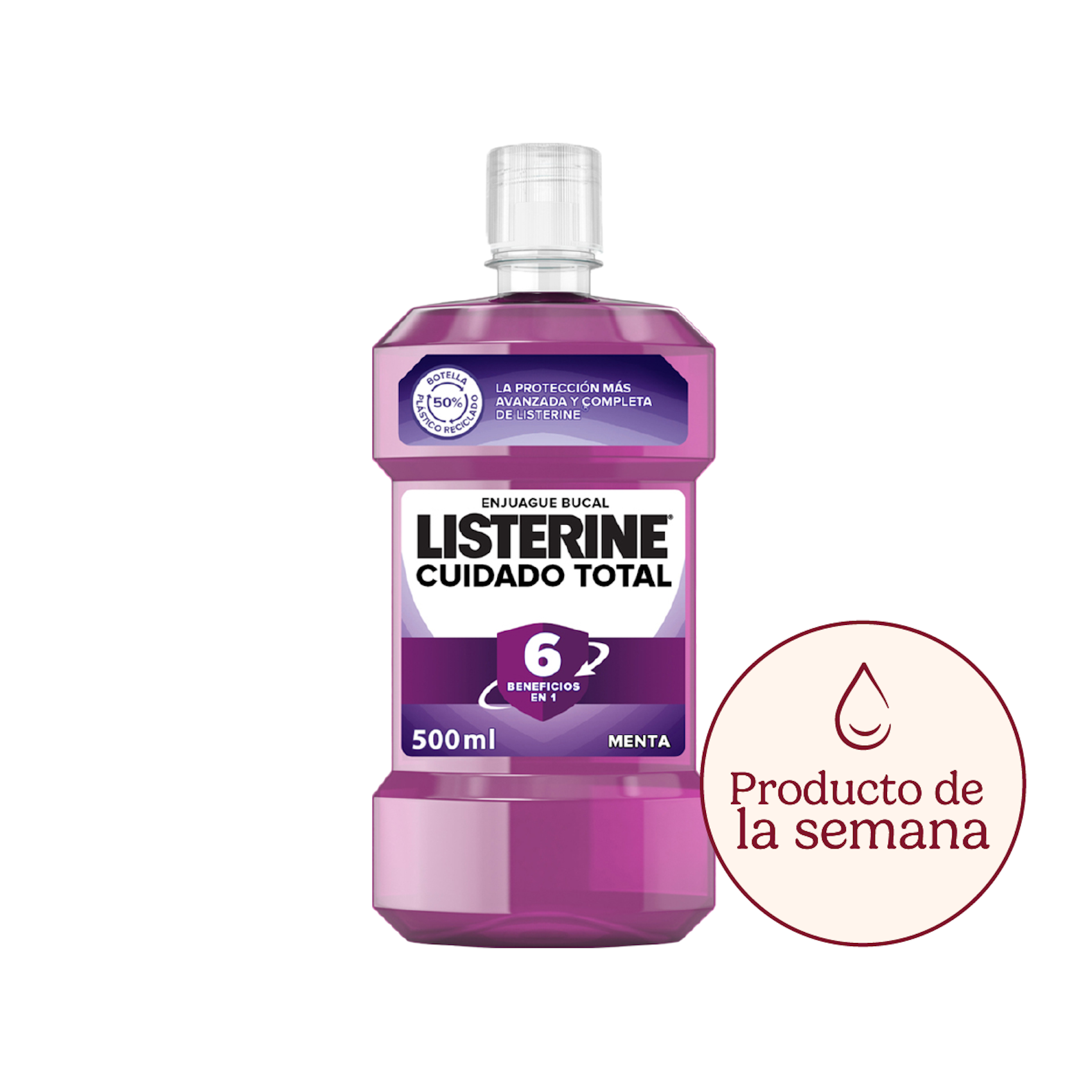 Enjuague Bucal Cuidado Total Listerine 500 Ml 0